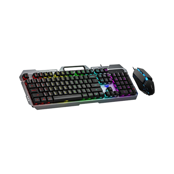 Aula F2023 Combo Wired USB Standard Gaming Keyboard Compatible with Desktop, Laptop, Mac Easy to Use,Plug and Play,Quick, Comfy Durable body