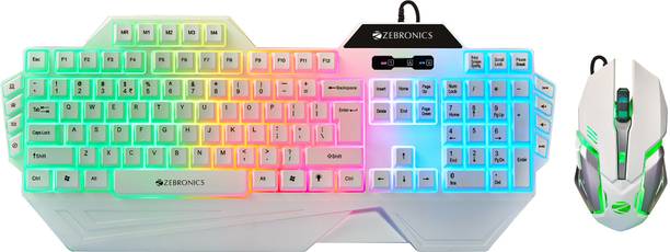 ZEBRONICS Zeb-Optimus(Zeb-KMC 2) Wired USB Standard Gaming Keyboard Compatible with Desktop, Laptop, Mac