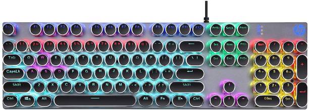 HP GK400Y Mechanical Gaming Keyboard Wired USB Standard Gaming Keyboard Compatible with Desktop, Laptop, Mac
