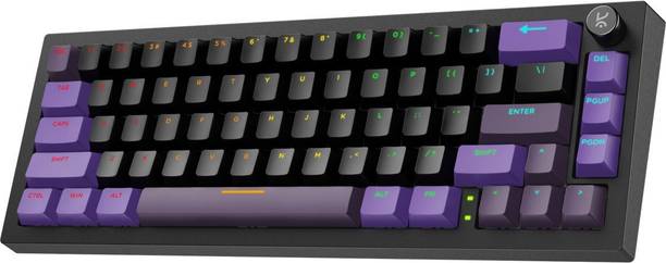 Kreo Swarm 65 Wireless RGB Mechanical Gaming Keyboard 5-Layer Sound Dampening Wireless Laptop-size Gaming Keyboard Compatible with Desktop