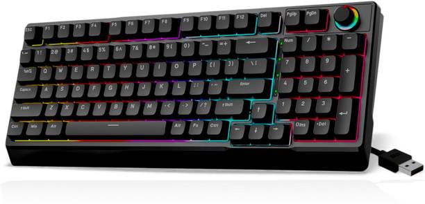Khanjan Corporation Zenith Mechanical Keyboard Wired USB Standard Gaming Keyboard Compatible with Laptop