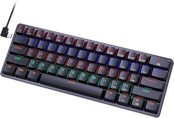Calpix Usb Mechanical Gaming Keyboard Wired USB Standard Gaming Keyboard Compatible with Laptop