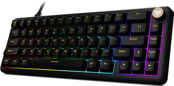EVOFOX Ronin HS65 Hall Effect, Snap Key, 8000Hz Polling, Adjustable Actuation Wired USB Tenkeyless Gaming Keyboard Compatible with Desktop, Laptop, Mac