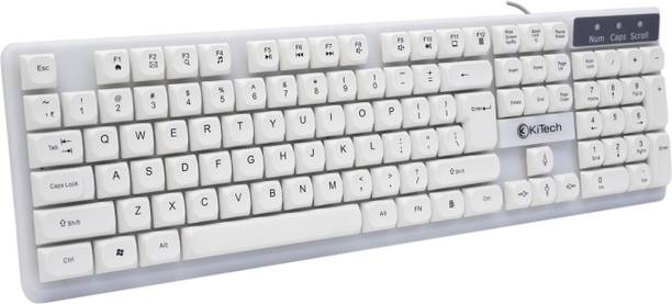 KITECH Jaguar KB-061 Wired USB Standard Gaming Keyboard Compatible with Desktop, Laptop, Mac Easy to Use,Plug and Play,Quick, Comfy Durable body