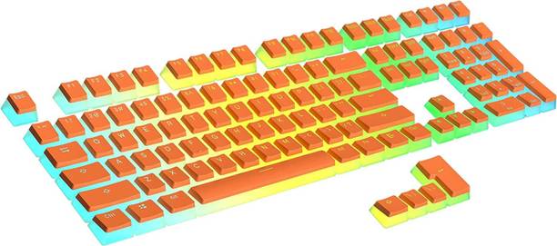 Etzin Pudding Keycaps Set PBT Double Shot OEM Profile for Gaming Mechanical Keyboard Smart Connector Thumb-size Gaming Keyboard Compatible with Desktop, Laptop, Mac