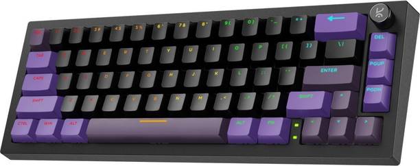 Kreo Swarm 65 Wireless RGB Mechanical Gaming Keyboard 5-Layer Sound Dampening Wireless Laptop-size Gaming Keyboard Compatible with Desktop