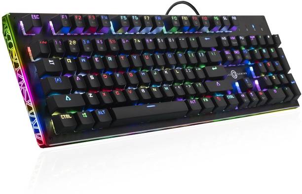 CIRCLE CT SQUADRON RGB 104 KEYS MECHANICAL Wired USB Standard Gaming Keyboard Compatible with Laptop, Desktop