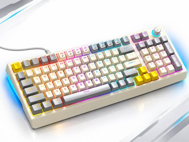 Aerixor T-wolf T50 Wired USB Standard Gaming Keyboard Compatible with Laptop, Desktop