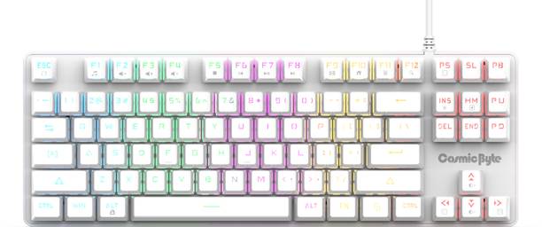 Cosmic Byte CB-GK-37 Firefly Mechanical Swappable Outemu Red Switch Per Key RGB Wired USB Standard Gaming Keyboard Compatible with Desktop, Laptop, Mac
