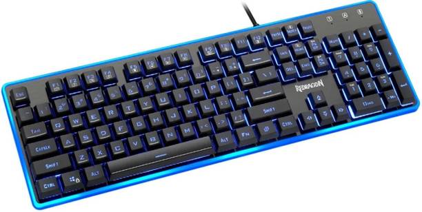 Grega Tech Play Redragon Dyaus Pro K509 Wired USB Standard Gaming Keyboard Compatible with Desktop, Laptop, Mac stand support,multimedia_keys,K509
