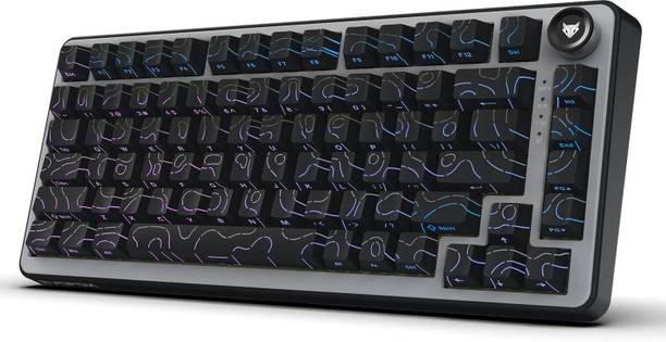 EVOFOX Ronin X75 Plus Tri-Mode with Gasket Mount & Hot Swap Switches Programmable Bluetooth, Wireless, Wired USB Tenkeyless Gaming Keyboard Compatible with Desktop, Laptop, Mac