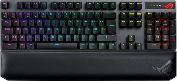 ASUS X807 STRIX SCOPE RX TKL WL D/RD/US Bluetooth Standard Gaming Keyboard with tri-mode connectivity, ROG NX mechanical switches, PBT keycaps