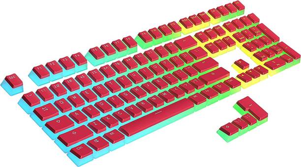 Etzin Pudding Keycaps Set PBT Double Shot OEM Profile for Gaming Mechanical Keyboard Smart Connector Thumb-size Gaming Keyboard Compatible with Desktop, Laptop, Mac