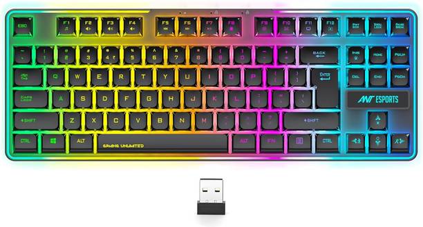 Ant Esports MK720 Pro V2 Wireless Standard Gaming Keyboard Compatible with Desktop, Laptop, Mac
