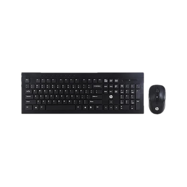 HP wireless keyboard & mouse combo Wireless Standard Laptop Keyboard Compatible with Desktop, Laptop, Mac 1600 DPI Mouse,Ultraslim design keyboard with brush metal finish/3 Yrs Warranty