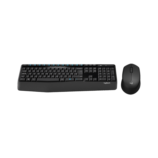 Logitech MK345/Wireless Compact,Win Mac,Desktop,Tablet,Smartphone,LaptopCompatible Wireless Standard Laptop Keyboard Compatible with Desktop, Laptop, Tablet, iPad, Mac Full-Sized Keyboard with Palm Rest & Comfortable Right-Handed Mouse, 2.4 GHz