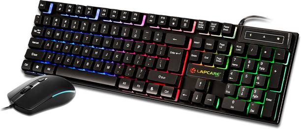 LAPCARE LGK-162 Wired USB Standard Gaming Keyboard Compatible with Desktop, iPad, Laptop, Mac, Tablet