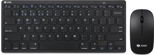 Zoook Magic Pad Combo/4 Device Connectivity/Dual Mode(BT+2.4G) Bluetooth Standard Multi-device Keyboard Compatible with Desktop, Laptop, Tablet, iPad, Mac Easy to Use,Plug and Play,Quick, Comfy Durable body