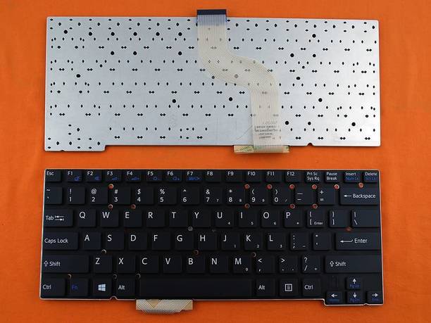 TechSonic Laptop Keyboard For Sony Vaio SVT13 Internal Laptop-size Laptop Keyboard Compatible with Desktop, Laptop, Mac