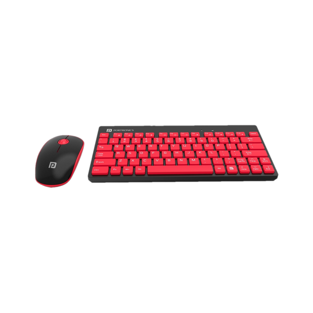 Portronics POR-372 Key2 Combo Wireless Keyboard and Mouse Set, with 2.4 GHz USB Receiver Wireless Laptop-size Laptop Keyboard Compatible with Desktop, Laptop, Mac Silent Keystrokes, 1200 DPI Optical Tracking, Multimedia Keys for PC