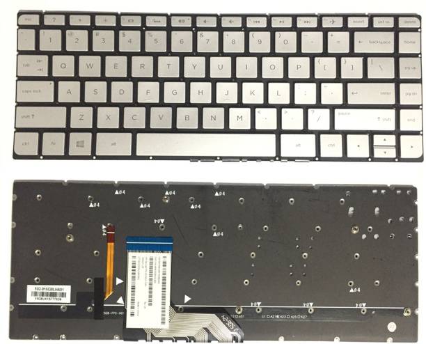 SOLUTIONS-365 COMPATIBLE HP 15-AP WITH BACKLIT SILVER US Internal Laptop-size Laptop Keyboard