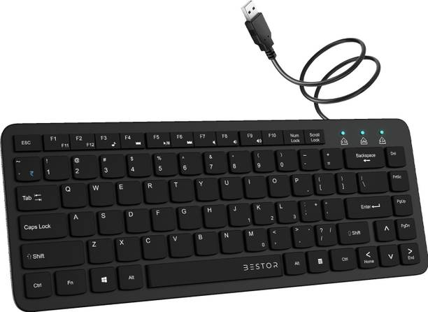 Bestor Mini Keyboard Wired USB Laptop-size Laptop Keyboard Compatible with Laptop, Desktop