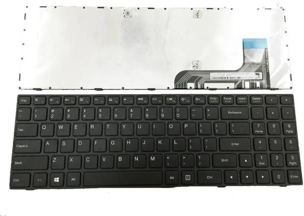 SOLUTIONS-365 Compatible laptop keyboard for lenovo Ideapad 100-15IBY with frame Internal Laptop-size Laptop Keyboard Compatible with Desktop, Laptop, Mac