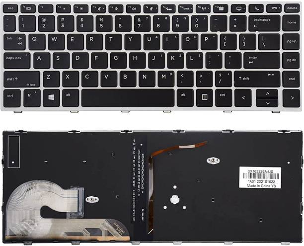 SellZone Backlite for HP EliteBook 840 G5 / 840 G6 / 745 G5 / 745 G6 Series Without Mouse Internal Laptop-size Laptop Keyboard Compatible with Desktop, Laptop, Mac