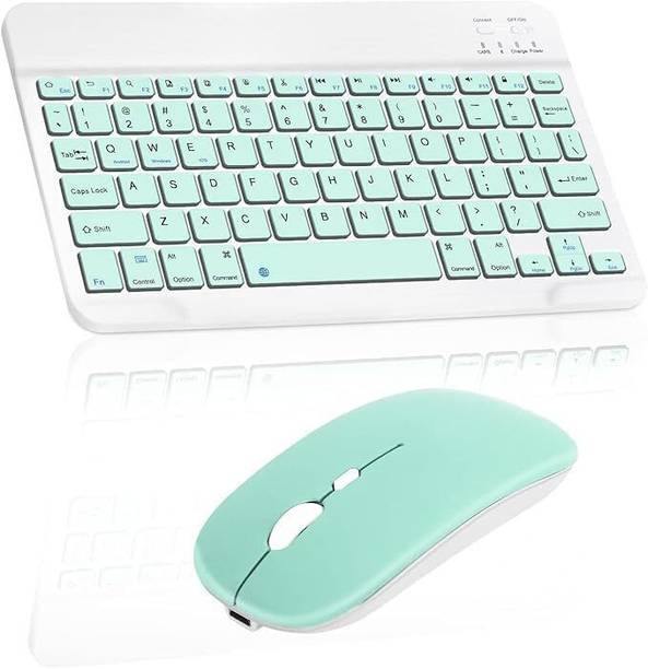 RyzCare 3 DPI Upto 1200 DPI, 78 Keys Anti Slip Back, Ultra Thin Design for Tablet Bluetooth, Wireless Laptop-size Laptop Keyboard Compatible with Desktop, iPad, Laptop, Tablet