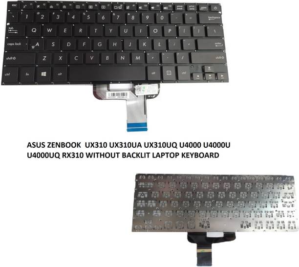 SOLUTIONS-365 COMPATIBLE FOR ASUS ZENBOOK UX310 UX310UA UX310UQ WITHOUT BACKLIT Internal Laptop-size Laptop Keyboard Compatible with Desktop, Laptop, Mac