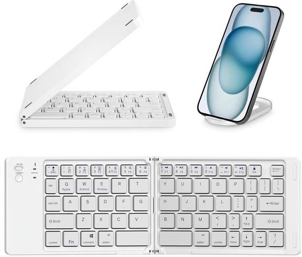 Tobo MiniFold Foldable Bluetooth Keyboard, Ultra Portable 66-Key Wireless TD-B028 Bluetooth, Wireless Handheld Laptop Keyboard Compatible with Desktop, iPad, Laptop, Mac, Tablet