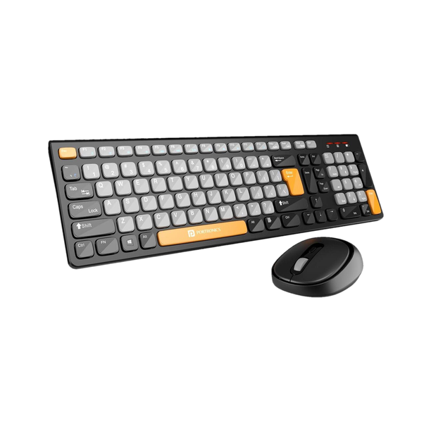 Portronics POR 2113 Wireless Standard Laptop Keyboard Compatible with Desktop, Laptop, Mac Easy to Use,Plug and Play,Quick, Comfy Durable body