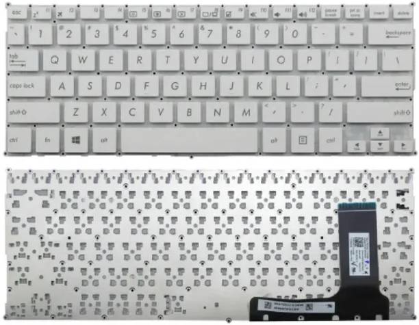 SOLUTIONS-365 ASUS E202 WITHOUT BACKLIT WHITE US Internal Laptop-size Laptop Keyboard Compatible with Desktop, Laptop, Mac