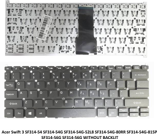 SOLUTIONS-365 COMPATIBLE KEYBOARD FOR ACER SWIFT 3 SF314-54 SF314-54G WITHOUT BACKLIT Internal Laptop-size Laptop Keyboard