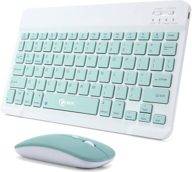 WEROX Bluetooth Wireless Keyboard Mouse Set Wireless, Bluetooth Handheld Laptop Keyboard Compatible with Desktop, iPad, Laptop, Tablet