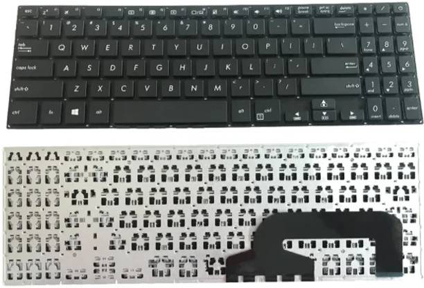 SOLUTIONS-365 COMPATIBLE LAPTOP KEYBOARD FOR ASUS X507 WITHOUT BACKLIT BLACK US Internal Laptop-size Laptop Keyboard Compatible with Desktop, Laptop, Mac