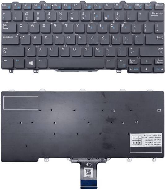 SOLUTIONS-365 COMPATIBLE LAPTOP KEYBOARD FOR Dell Latitude E7250 Without Backlit US Version Internal Laptop-size Laptop Keyboard