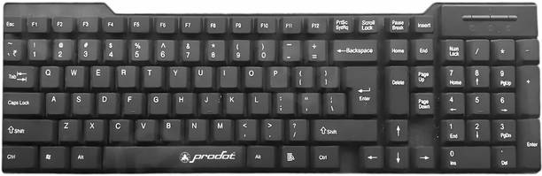 PRODOT KB- FEEL PRO Wired USB Standard Laptop Keyboard Compatible with Desktop, iPad, Laptop, Mac, Tablet