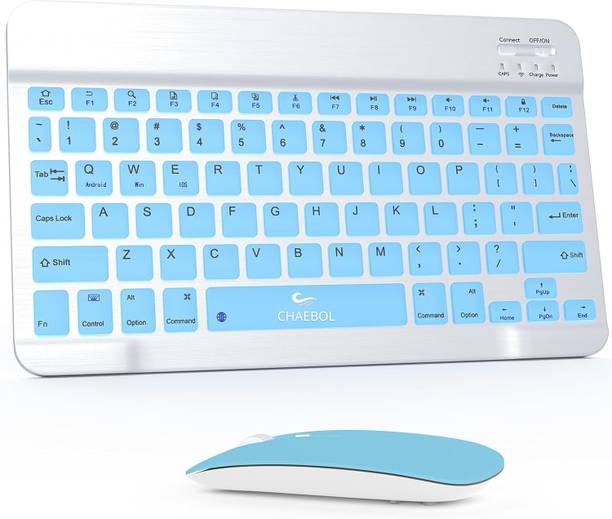 Chaebol Wireless Keyboard & Optical Mouse Combo | Bluetooth 5.0 + 2.4GHz Bluetooth, Wireless Laptop-size Laptop Keyboard Compatible with Tablet, Desktop, iPad, Laptop