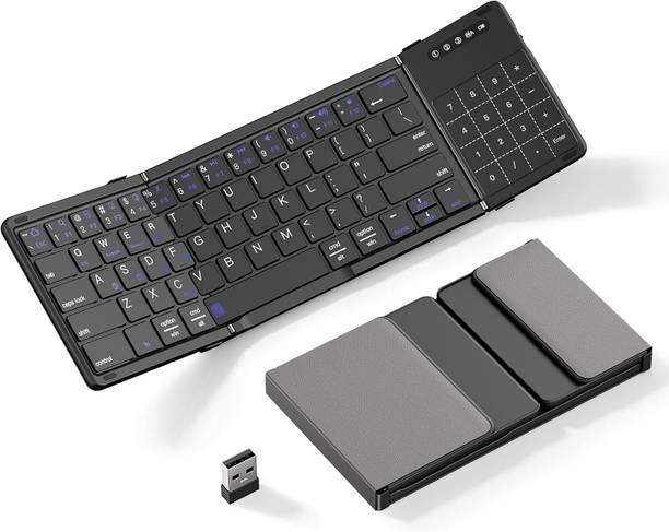 Etzin EPL-BK77T Bluetooth Handheld Laptop Keyboard Compatible with Desktop, iPad, Laptop, Mac, Tablet