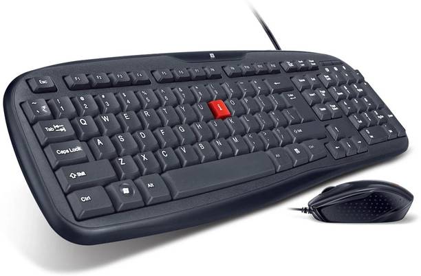 iball Wintop Deskset(USB V3.0 Keyboard + Mouse) Wired USB Standard Laptop Keyboard Compatible with Desktop, Laptop, Mac Deskset iBall Wintop USB V3.0(USB Keyboard + USB Mouse)