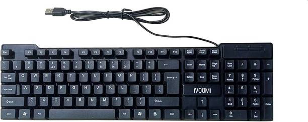 iVoomi IV-WRK10 Wired USB Standard Laptop Keyboard Compatible with Laptop, Desktop