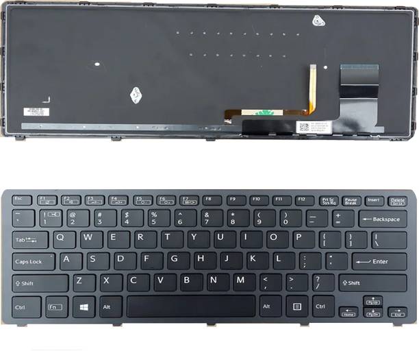 SOLUTIONS-365 Compatible laptop keyboard for SVF14-N With backlit & with frame Internal Laptop-size Laptop Keyboard Compatible with Desktop, Laptop, Mac
