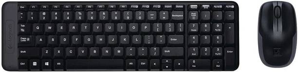 Logitech MK220 Mouse & Keyboard Combo Wireless Standard Laptop Keyboard Compatible with Desktop, Laptop, Mac stand support,multimedia_keys,MK220 Mouse & Keyboard Combo