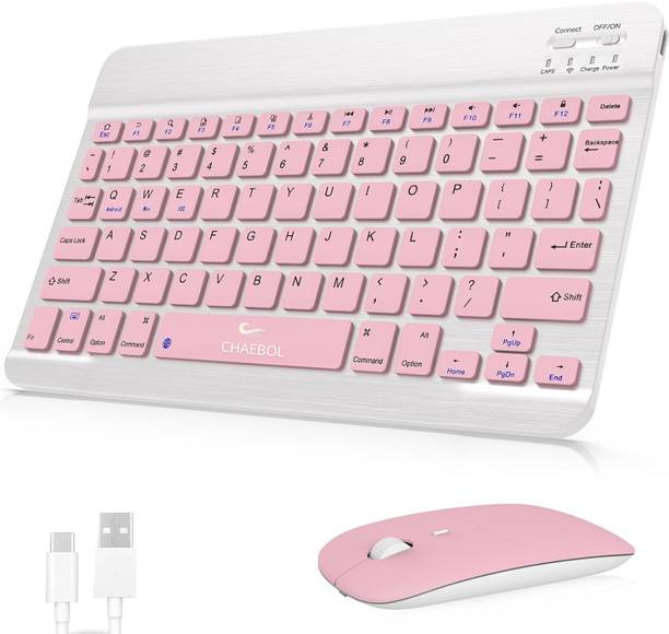 Chaebol Wireless Mini Keyboard | BT Multi-Device | 78 Keys with Functional Hot Keys Bluetooth, Wireless Laptop-size Laptop Keyboard Compatible with Tablet, Desktop, iPad, Laptop