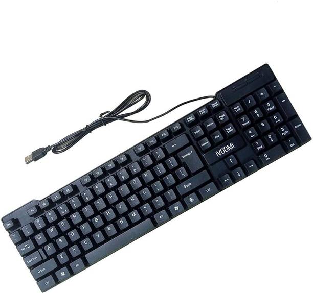 iVoomi Quest+ Wired USB Laptop-size Laptop Keyboard Compatible with Laptop