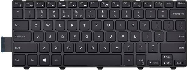 TechSio Laptop Keyboard for Inspiron 14 3000 Series 3441 3442 Internal Laptop-size Laptop Keyboard Compatible with Desktop, Laptop, Mac