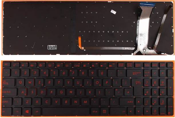 SOLUTIONS-365 ASUS GL552 RED BACKLIT UK Internal Laptop-size Laptop Keyboard