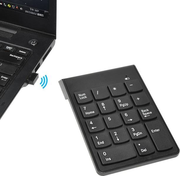 FlexiKeys Numeric keyboard for toplap and checkout counter-IX22 Wireless Handheld Desktop Keyboard Compatible with Desktop