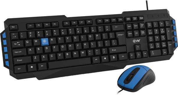 EVM WDKM-414 Wired USB Standard Laptop Keyboard Compatible with Desktop, Laptop, Mac with Plug & Play USB Interface